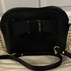 Betsey Johnson Black Bow Bag